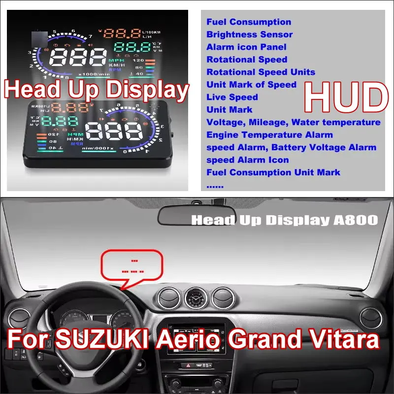 Car HUD Display For SUZUKI Aerio Grand Vitara SX4 XL7 2000-2025 Auto Accessories Safe Driving Screen Plug And Play Film
Car HUD Display For SUZUKI Aerio Grand Vitara SX4 XL7 2000-2025 Auto Accessories Safe Driving Screen Plug And Play Film
