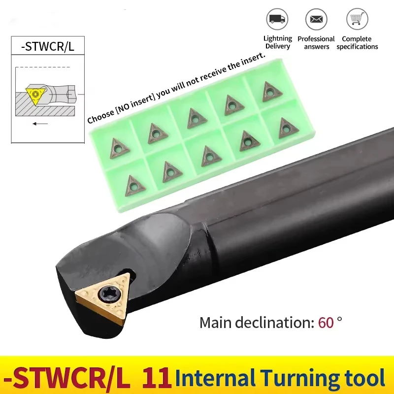 S10K-STWCR11 S20R-STWCL11 Machining Carbide Insert STWCR/L Internal Toolholders Boring Cutter CNC Lathe Inner Hole Turning Tools
S10K-STWCR11 S20R-STWCL11 Machining Carbide Insert STWCR/L Internal Toolholders Boring Cutter CNC Lathe Inner Hole Turning Tools