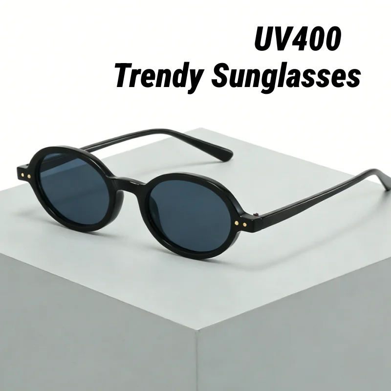 Nerd-Chic Oval Stud Sunglasses Retro Premium-Feel Outdoor Street Style UV-Protective Eyewear Brand Designer Popular Goggles
Nerd-Chic Oval Stud Sunglasses Retro Premium-Feel Outdoor Street Style UV-Protective Eyewear Brand Designer Popular Goggles