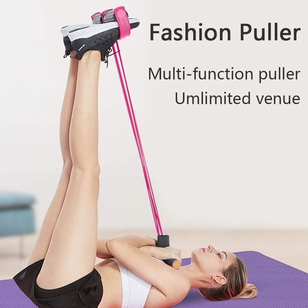 Multifunction Tension Rope, 6-Tube Elastic Yoga Pedal Puller Resistance Band, Natural Latex Tension Rope Fitness Equipment 
Multifunction Tension Rope, 6-Tube Elastic Yoga Pedal Puller Resistance Band, Natural Latex Tension Rope Fitness Equipment