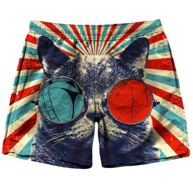 Пляжные шорты с 3D-принтом «Кошка и тигр», мужские и женские, шорты со звездами, большие размеры, дышащие, спортивные 
Пляжные шорты с 3D-принтом «Кошка и тигр», мужские и женские, шорты со звездами, большие размеры, дышащие, спортивные