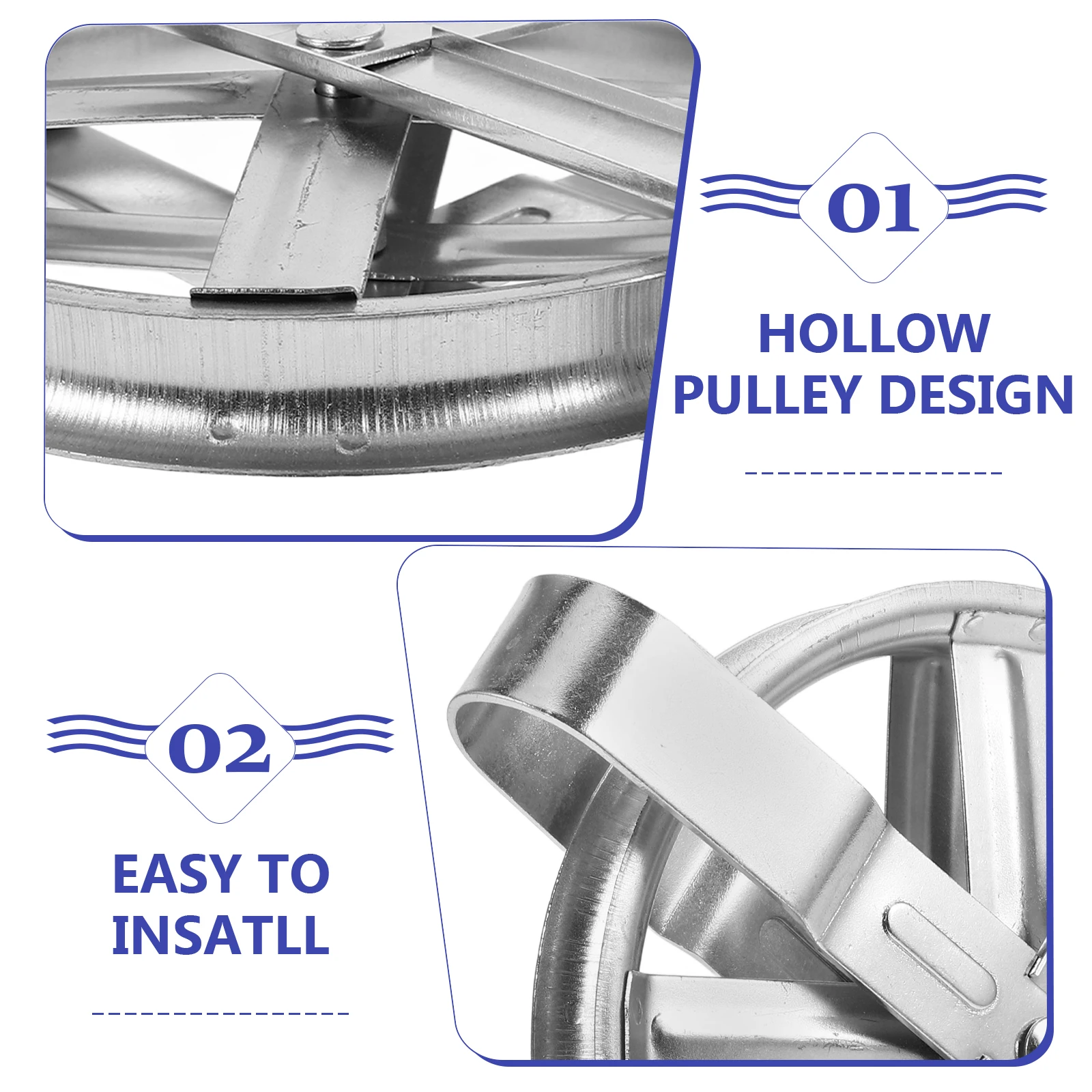 Clothesline Pulley Wall Dryer Kit 5 Inch Rustproof Deep Groove Outdoor Drying Line System Rope Compatible Easy Pull Design
Clothesline Pulley Wall Dryer Kit 5 Inch Rustproof Deep Groove Outdoor Drying Line System Rope Compatible Easy Pull Design