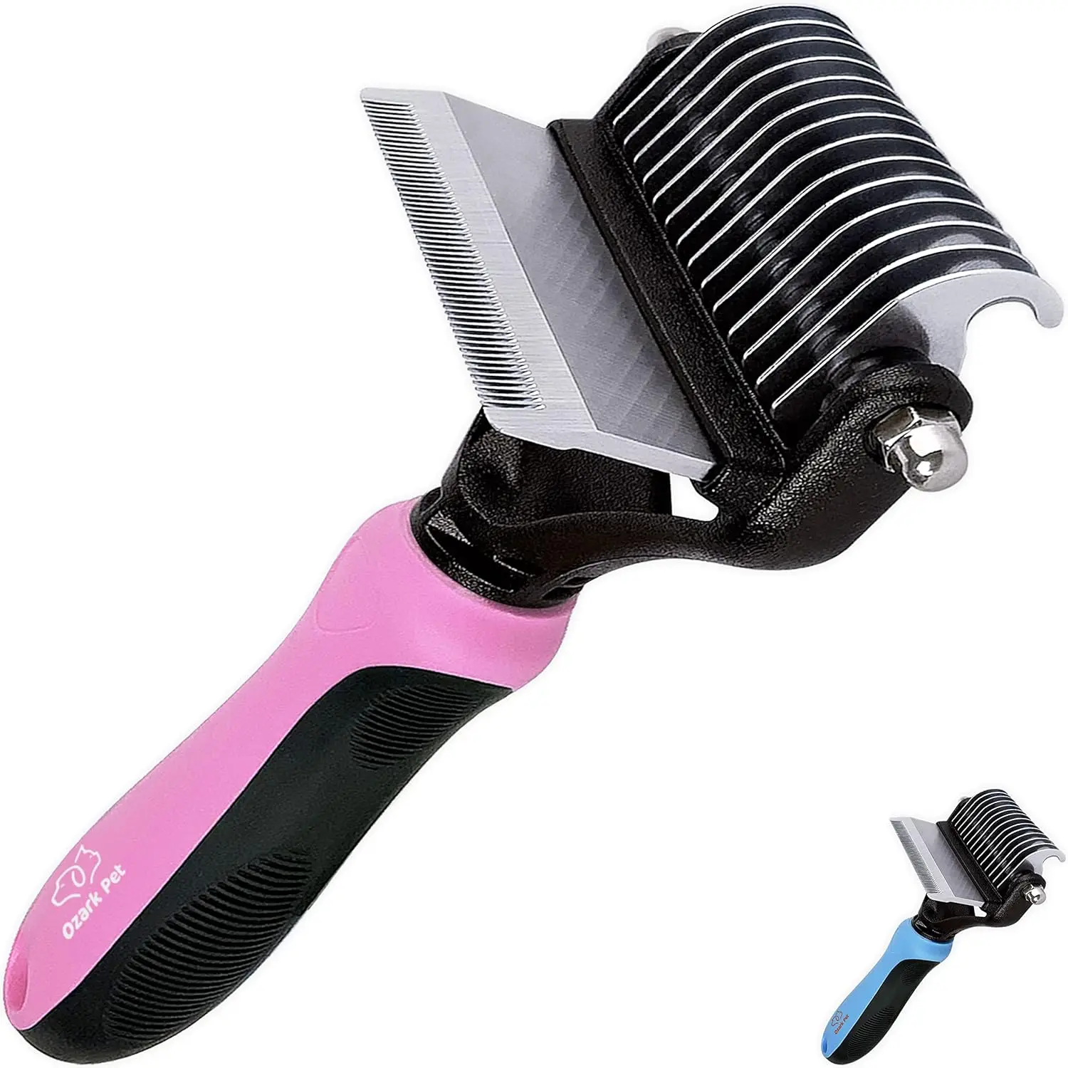 Pet Deshedding Brush & Dematting Tool - Reduces Shedding 95%, for Short to Long Hair, Small to Medium Breeds (Pink)
Pet Deshedding Brush & Dematting Tool - Reduces Shedding 95%, for Short to Long Hair, Small to Medium Breeds (Pink)