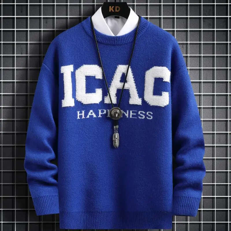 New Fall Winter Fashion Letter Printed Sweater Men Clothing Top Quality Thick Warm Mens Sweaters Loose Pullover Man
New Fall Winter Fashion Letter Printed Sweater Men Clothing Top Quality Thick Warm Mens Sweaters Loose Pullover Man