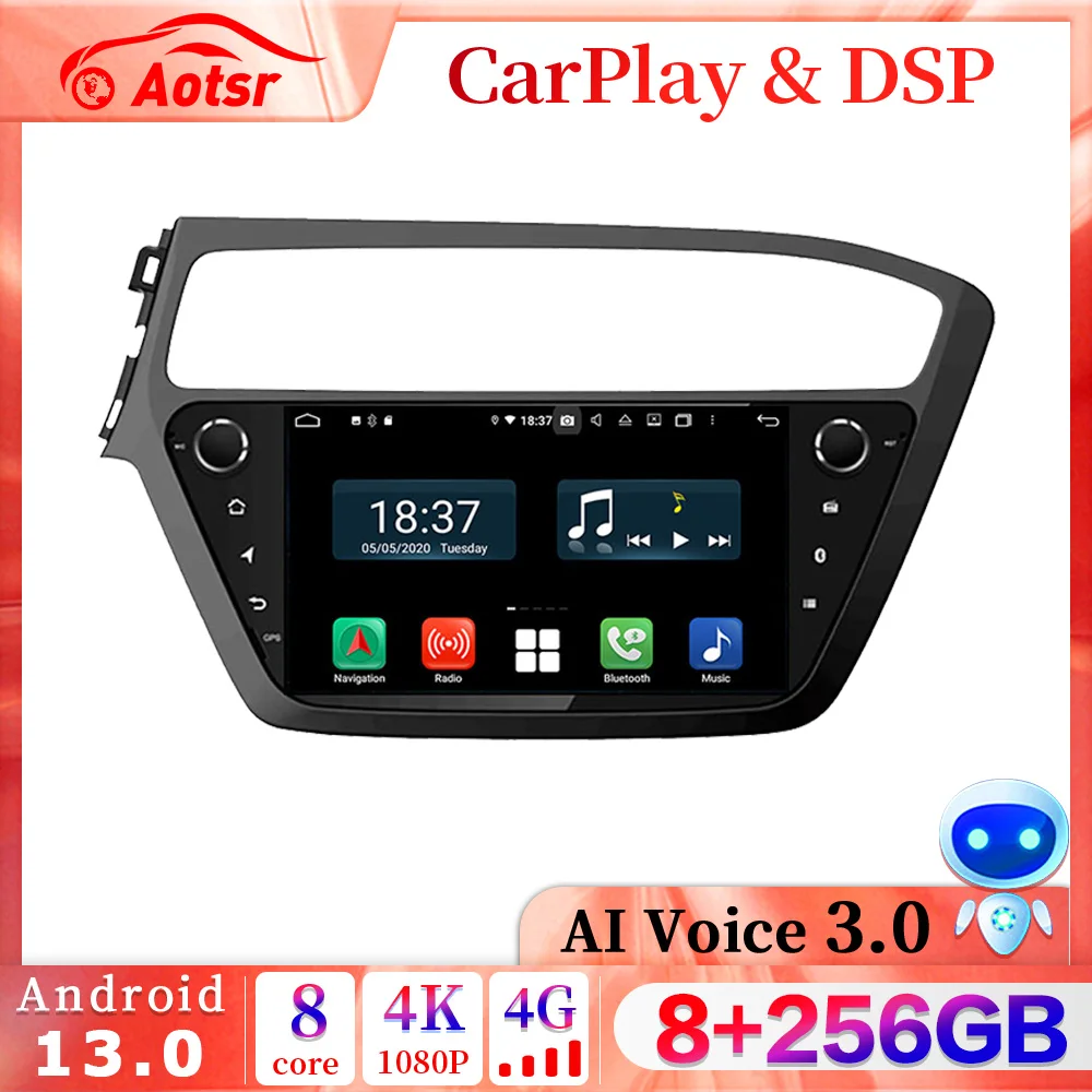 2 din 8 + 256 ГБ Android 13,0 автомобильное радио CarPlay GPS для Hyundai I20 2015-2018 мультимедийный DVD-плеер DSP Navi Стерео головное устройство
2 din 8 + 256 ГБ Android 13,0 автомобильное радио CarPlay GPS для Hyundai I20 2015-2018 мультимедийный DVD-плеер DSP Navi Стерео головное устройство