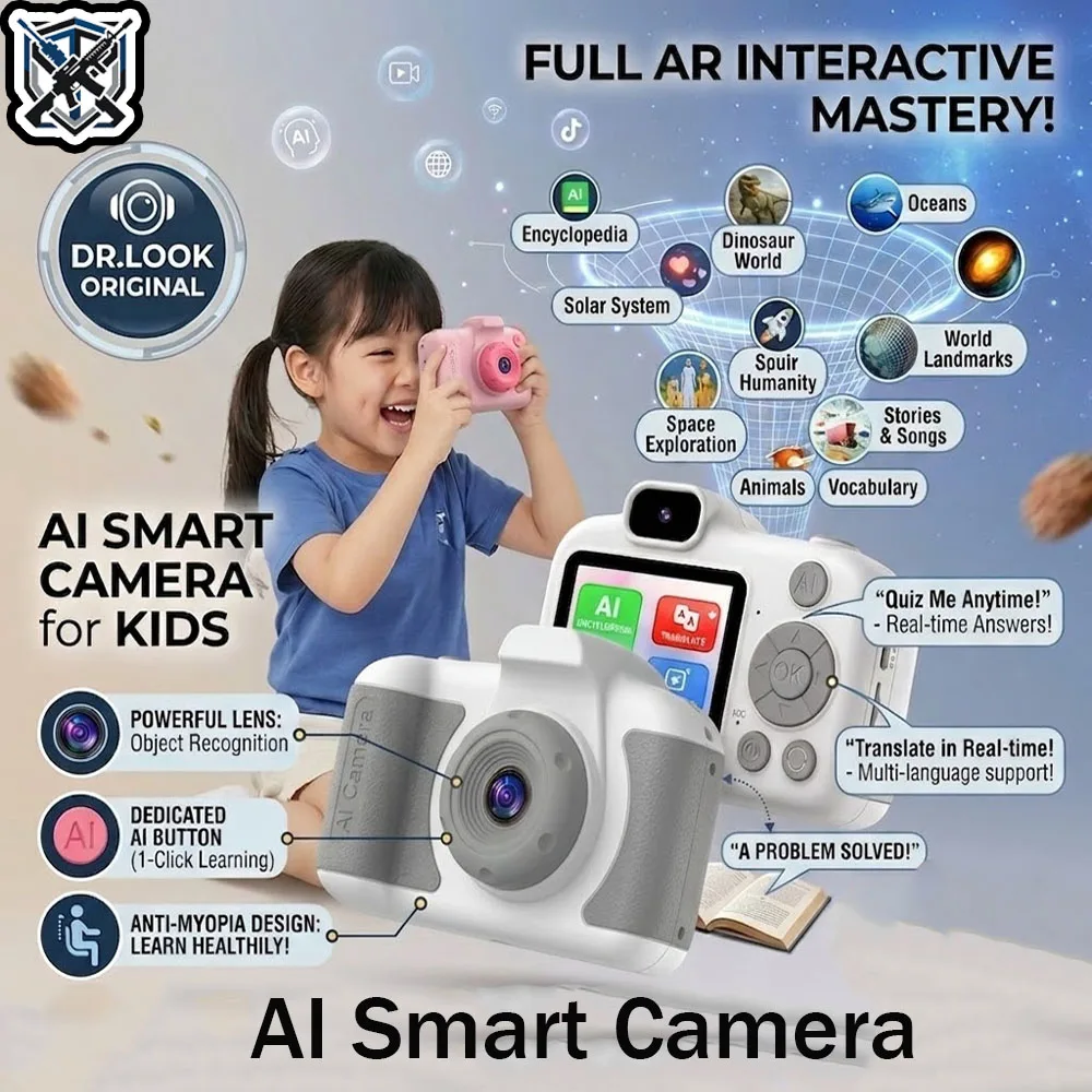 Smart AI Camera for Kids 42 Core Knowledge Topics AR Interactive Learning Tool with AI Voice Assistant Best Early Education Gift
Smart AI Camera for Kids 42 Core Knowledge Topics AR Interactive Learning Tool with AI Voice Assistant Best Early Education Gift