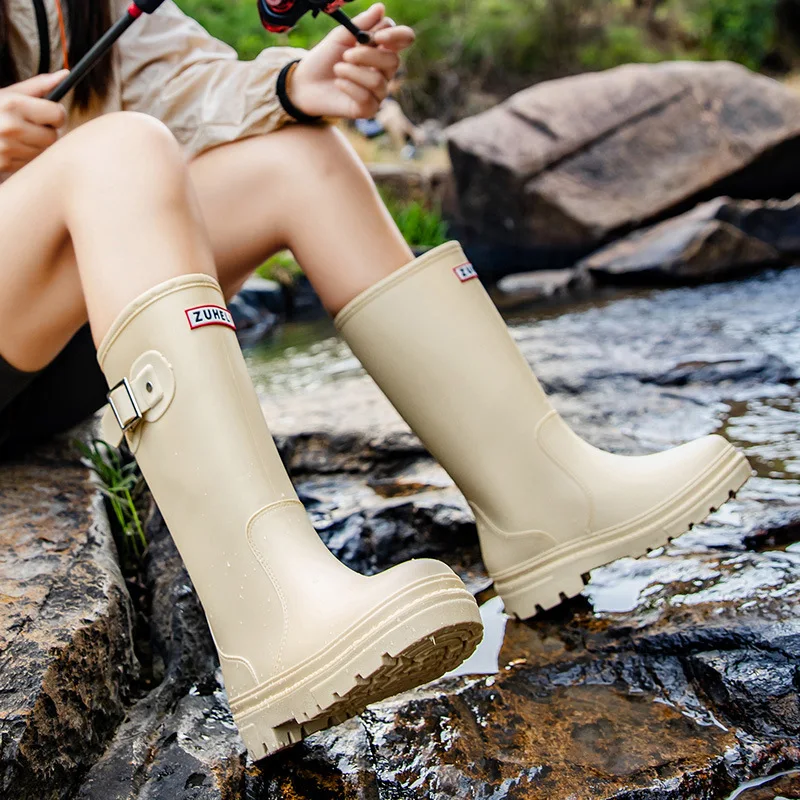 Comfortable Soft Bottom Mid-Calf Rain Boots Women's Kitchen Slip-Resistant Waterproof Easy to Clean Shoe Fashionable PVC
Comfortable Soft Bottom Mid-Calf Rain Boots Women's Kitchen Slip-Resistant Waterproof Easy to Clean Shoe Fashionable PVC