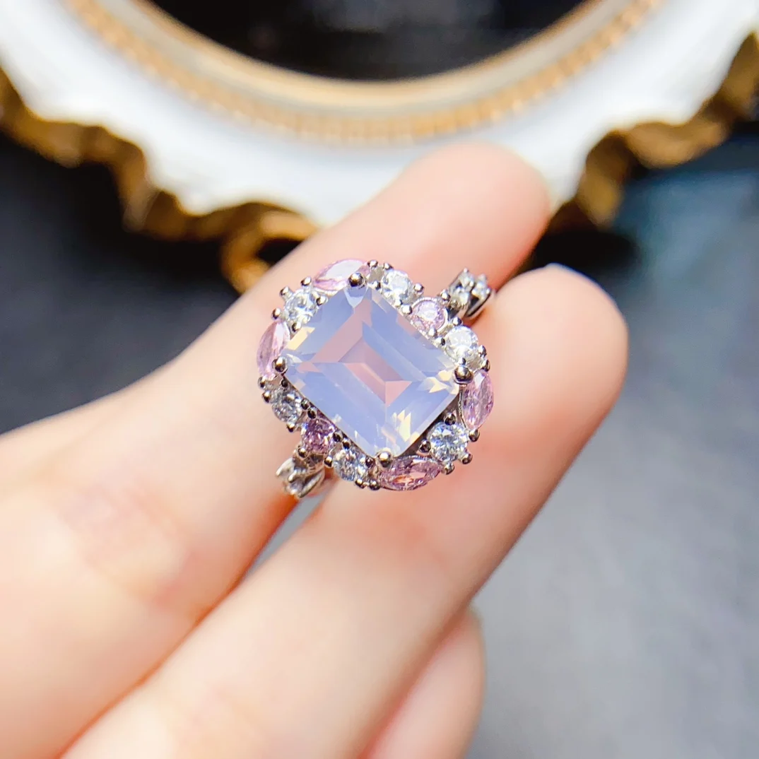 FS 8*10mm Natural Lavender Amethyst S925 Sterling Silver Ring for Women Fine Charm Weddings Jewelry With Certificate MeiBaPJ New
FS 8*10mm Natural Lavender Amethyst S925 Sterling Silver Ring for Women Fine Charm Weddings Jewelry With Certificate MeiBaPJ New