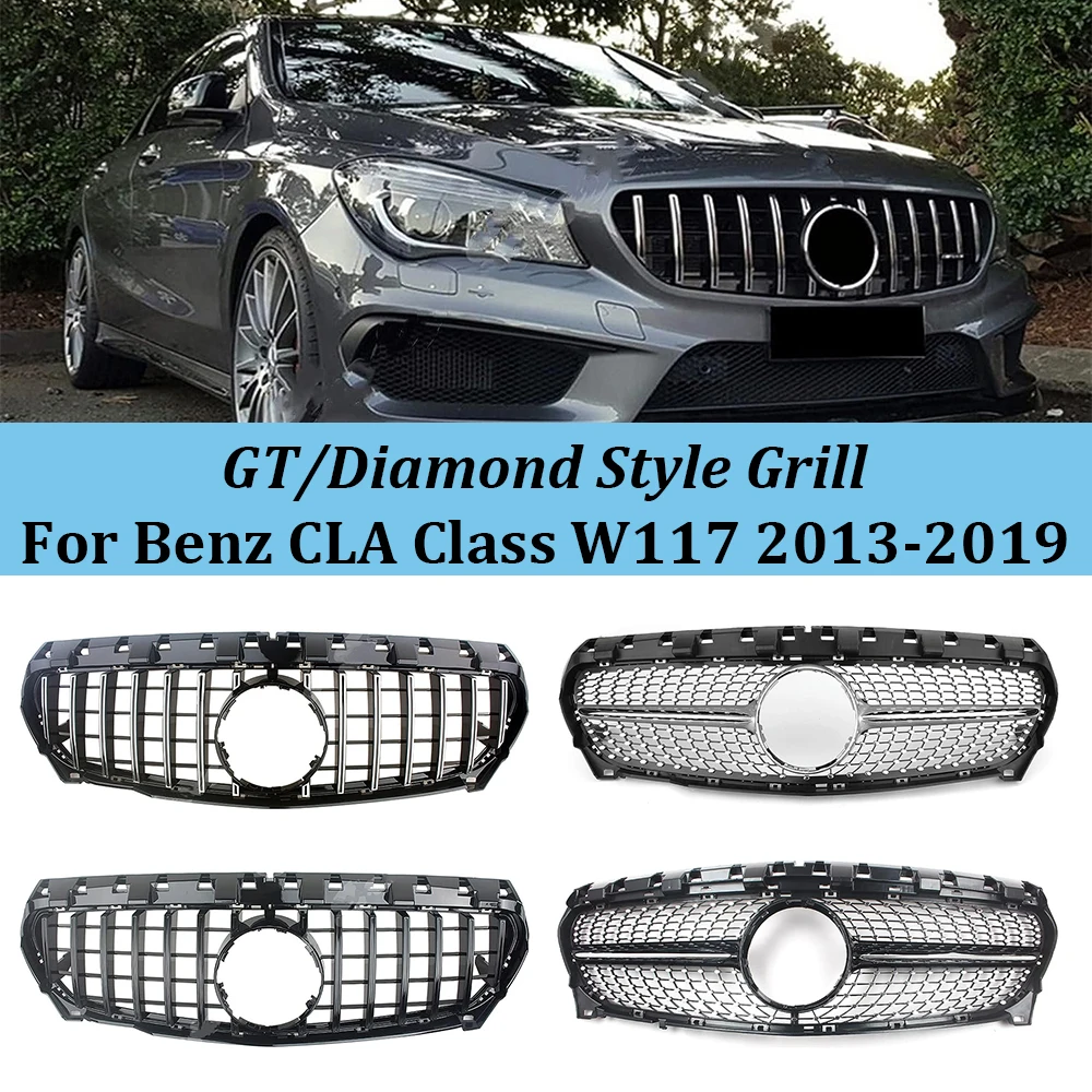 Car Front Grille Bumper Grill Trim Shell for Mercedes Benz CLA-Class W117 Coupe X117 2015-2019 Diamond/GTR Style Car Accessories
Car Front Grille Bumper Grill Trim Shell for Mercedes Benz CLA-Class W117 Coupe X117 2015-2019 Diamond/GTR Style Car Accessories
