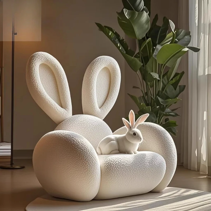 Cream wind pink creative cute rabbit fabric sofa designer living room single sofa chair beauty salon
Cream wind pink creative cute rabbit fabric sofa designer living room single sofa chair beauty salon