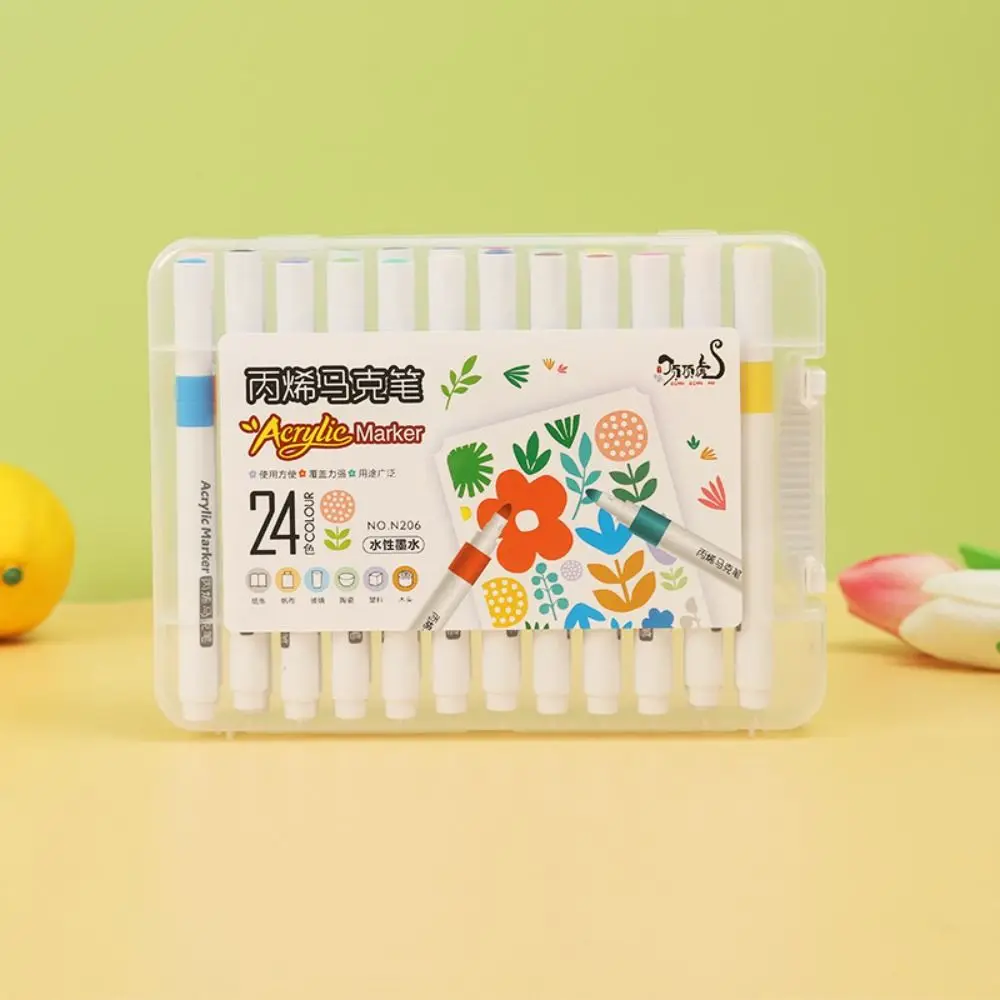 Waterproof 12/24/36/48/60 Colors Acrylic Marker Painting Drawing Art Painting Markers Pens DIY Crafts Graffiti
Waterproof 12/24/36/48/60 Colors Acrylic Marker Painting Drawing Art Painting Markers Pens DIY Crafts Graffiti