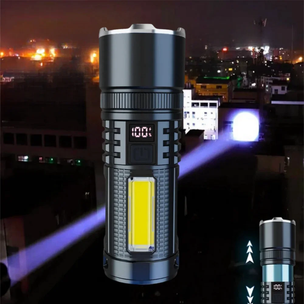 300000 LM Самый мощный светодиодный фонарик Перезаряжаемый ручной фонарь с COB Light 2000 м Масштабируемый тактический фонарь для наружного использования
300000 LM Самый мощный светодиодный фонарик Перезаряжаемый ручной фонарь с COB Light 2000 м Масштабируемый тактический фонарь для наружного использования