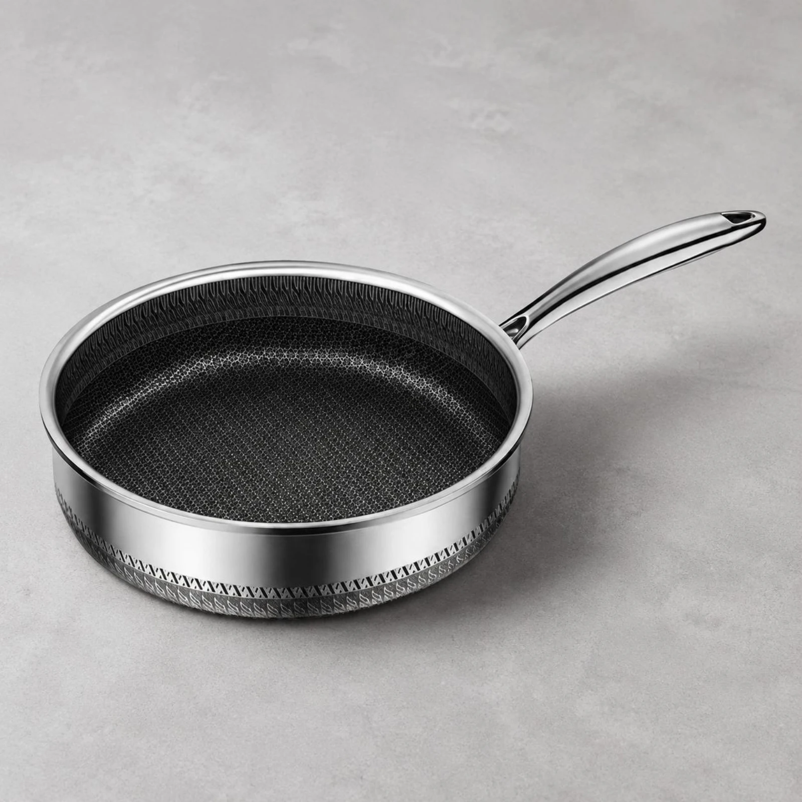 Stainless Steel Deep Sauté Pan Thickened Stainless Steel Frying Pan Nonstick Skillet Deepened Deep Skillet for Home Cooking
Stainless Steel Deep Sauté Pan Thickened Stainless Steel Frying Pan Nonstick Skillet Deepened Deep Skillet for Home Cooking