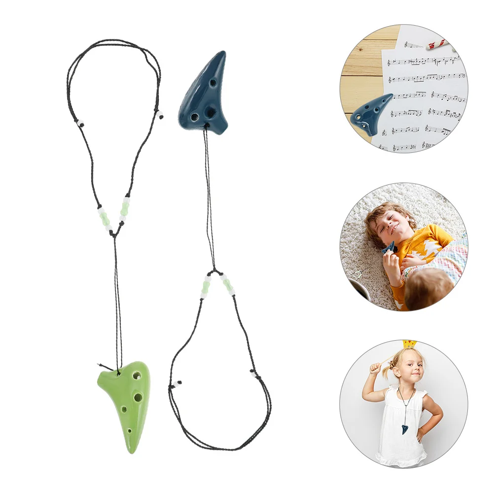 2Pcs Mini Ceramic Ocarina 6-Hole Lightweight Portable Music Instruments Kids Beginner Ocarina Plaything Small Instrument
2Pcs Mini Ceramic Ocarina 6-Hole Lightweight Portable Music Instruments Kids Beginner Ocarina Plaything Small Instrument