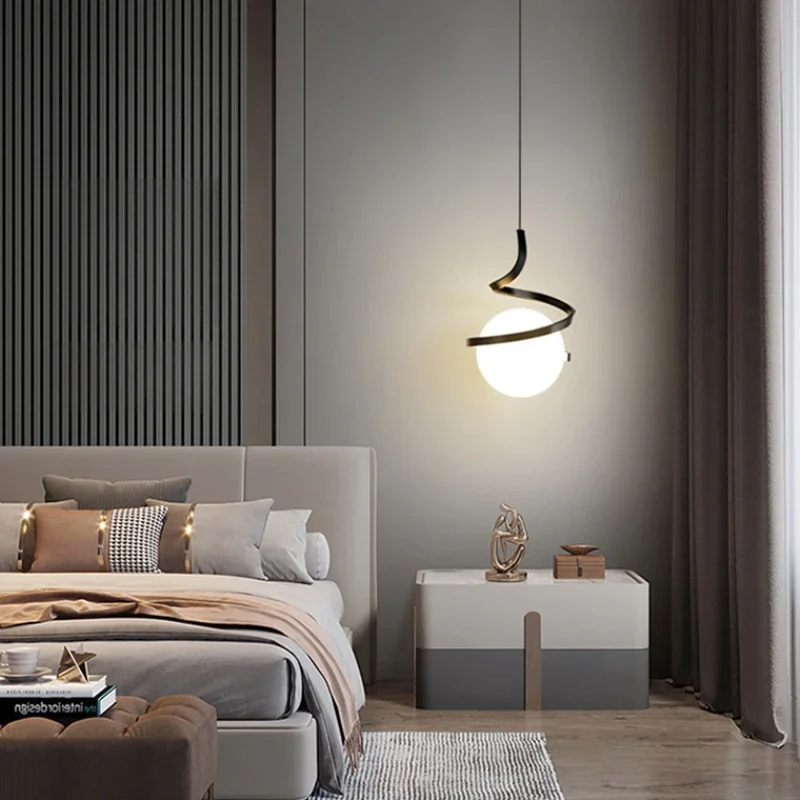 Modern LED Pendant Lights Indoor Lighting Glass Hanging Lamp for Home Dining Tables Bedside Kitchen Living Room Decoration Light
Modern LED Pendant Lights Indoor Lighting Glass Hanging Lamp for Home Dining Tables Bedside Kitchen Living Room Decoration Light