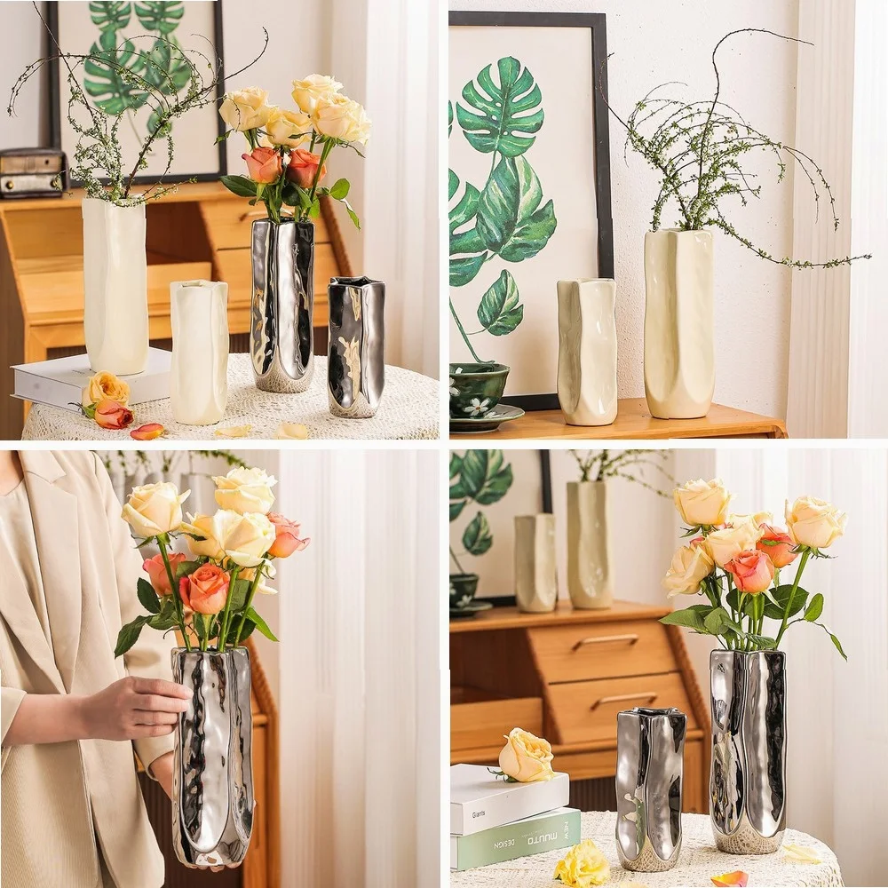 Modern Ceramic Vase, Abstract Curved Design for Luxury Home Decor, Nordic Dried Flower Arrangement for Living Room Dining Table
Modern Ceramic Vase, Abstract Curved Design for Luxury Home Decor, Nordic Dried Flower Arrangement for Living Room Dining Table