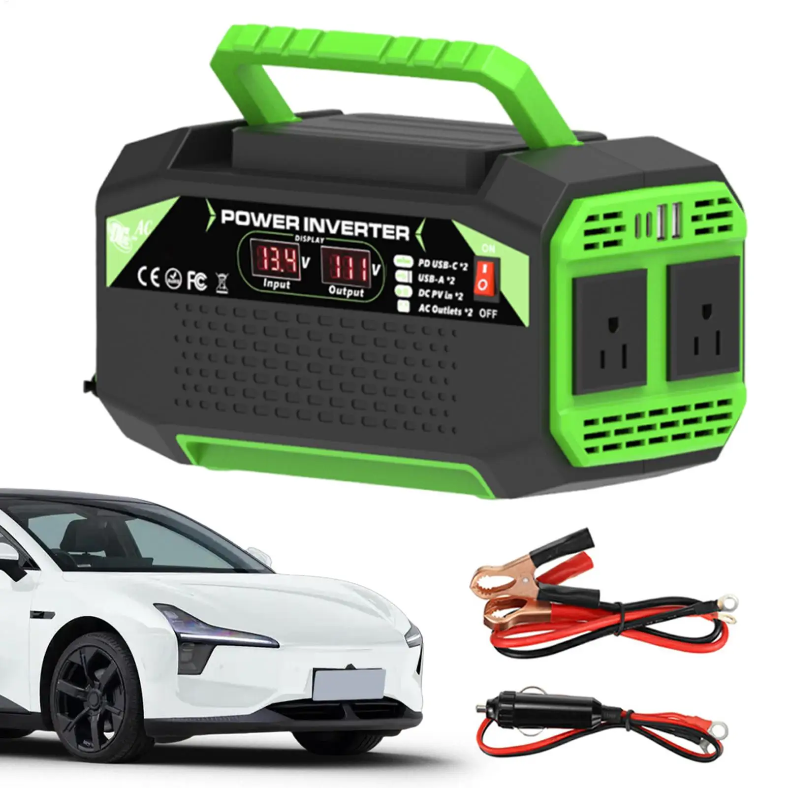 Инвертор напряжения 300 Вт Автомобильный преобразователь напряжения Инвертор Зарядное устройство с цифровым дисплеем и 2 розетками 4 USB-порта Розетка для вождения
Инвертор напряжения 300 Вт Автомобильный преобразователь напряжения Инвертор Зарядное устройство с цифровым дисплеем и 2 розетками 4 USB-порта Розетка для вождения