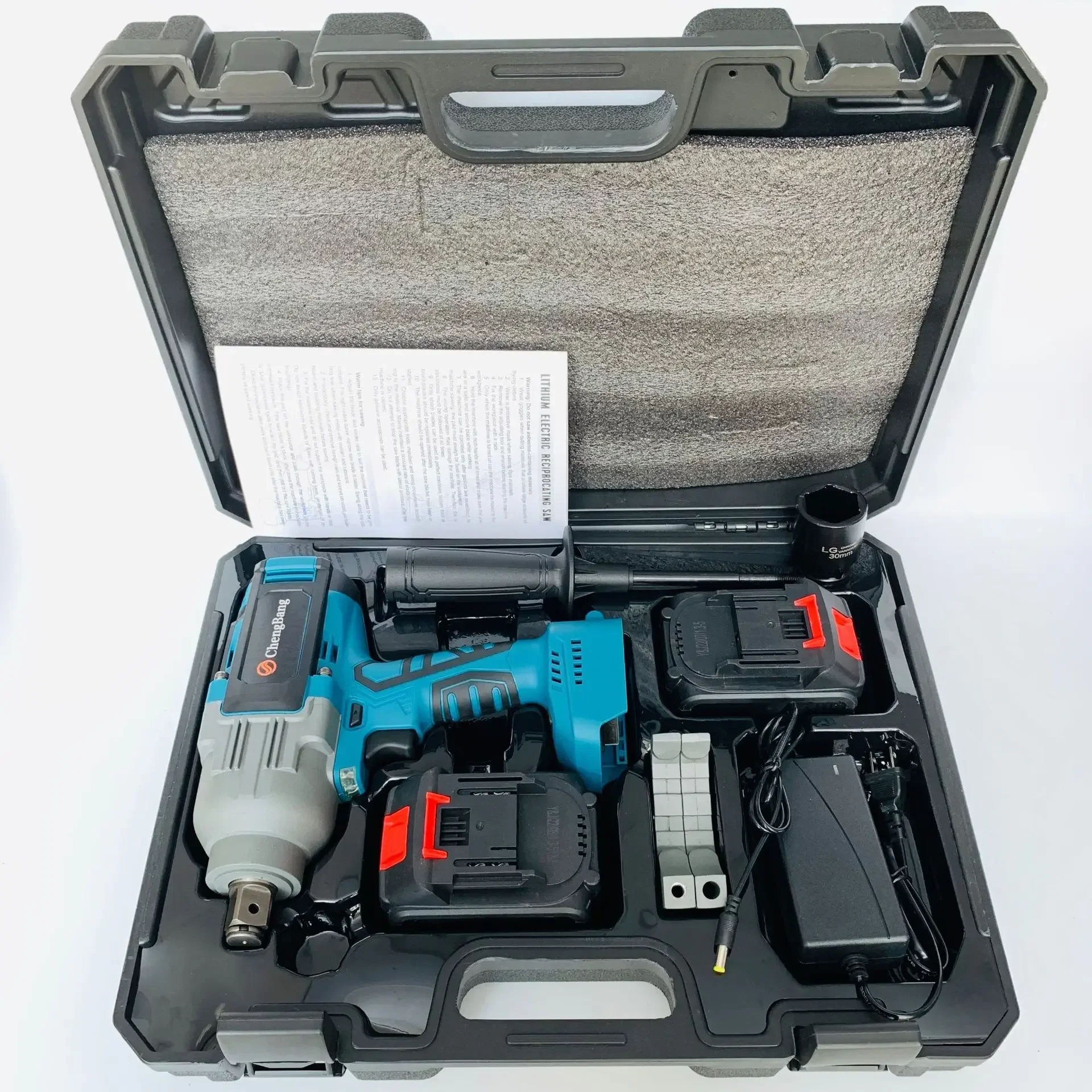 3/4" Portable Brushless Lithium Electric Impact Wrench 2200N.m High Power Heavy Duty Cordless Torque Wrench Kits for Car Repair
3/4" Portable Brushless Lithium Electric Impact Wrench 2200N.m High Power Heavy Duty Cordless Torque Wrench Kits for Car Repair