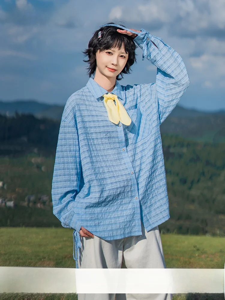Saotome Early Girl Summer Thin Mesh Plaid Sun Protection Drawstring Shirt Loose Fit Long Sleeve Button up Women's Original De...
Saotome Early Girl Summer Thin Mesh Plaid Sun Protection Drawstring Shirt Loose Fit Long Sleeve Button up Women's Original De...
