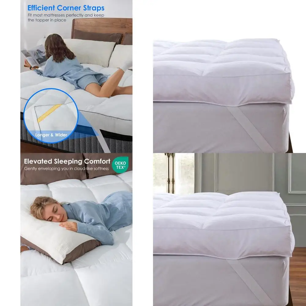 Luxurious 3D Snow Down Pillow Top Mattress Topper, Cooling Extra Thick, Hotel-Quality, Plush Support for California King Beds
Luxurious 3D Snow Down Pillow Top Mattress Topper, Cooling Extra Thick, Hotel-Quality, Plush Support for California King Beds