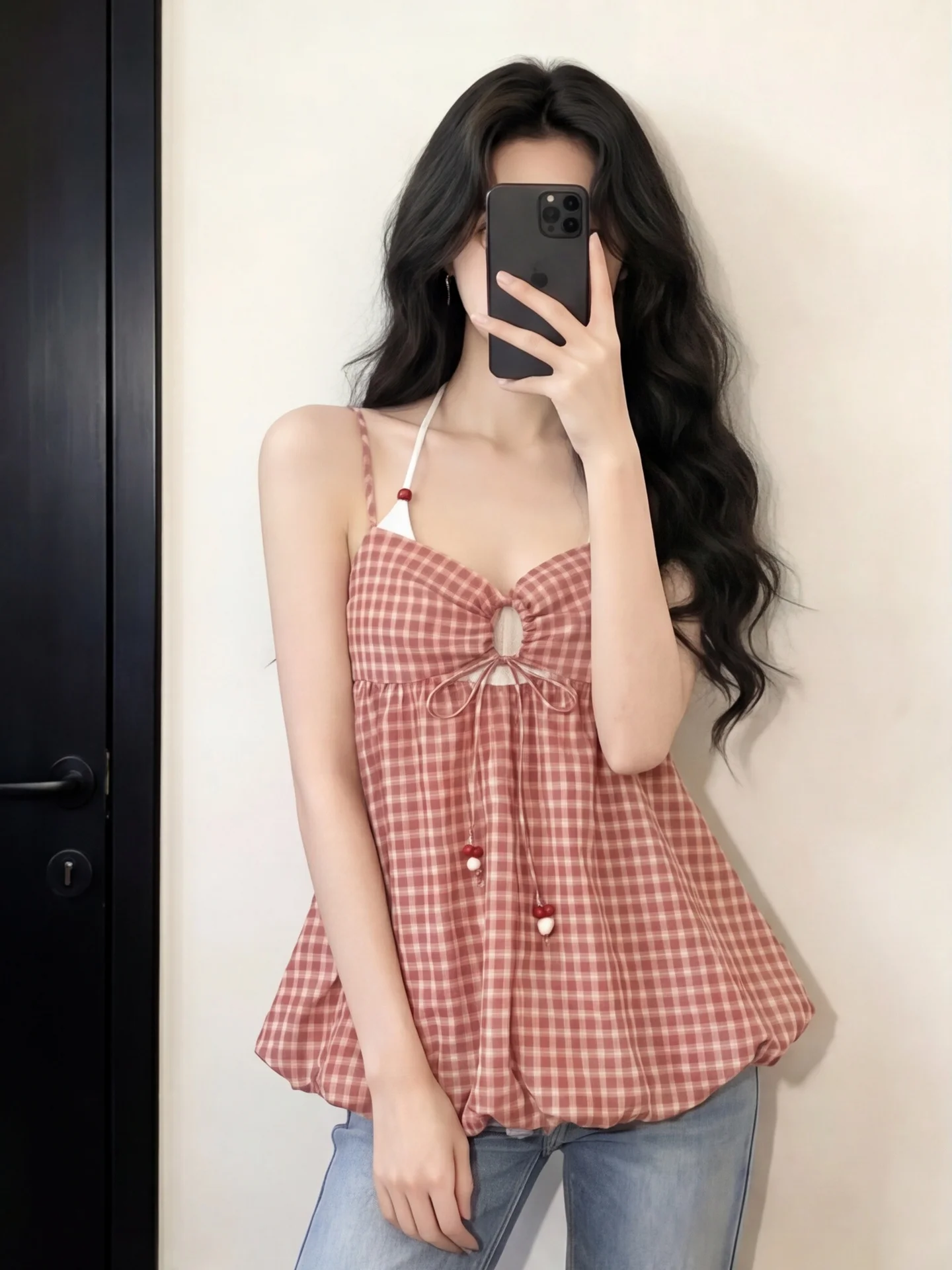 Red Plaid Knot Design Sensation Strap Vest Women Summer Sweet Music Festival Slimming Top Wet Sweat Absorbent Short...
Red Plaid Knot Design Sensation Strap Vest Women Summer Sweet Music Festival Slimming Top Wet Sweat Absorbent Short...