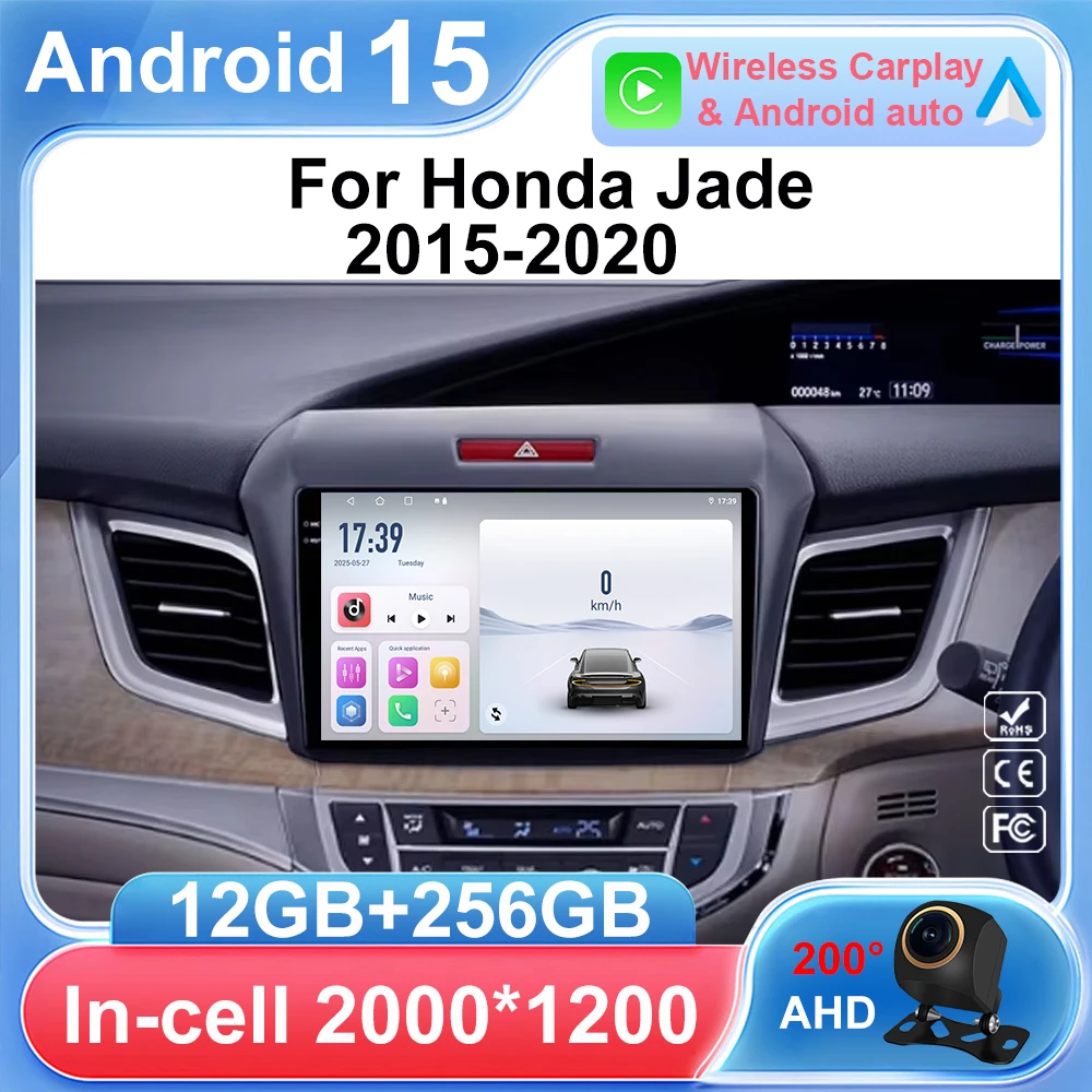 For Honda Jade 2015 - 2020 Android 15 Car Radio GPS Multimedia Player Navi Head Unit Wireless Carplay Stereo BT 360 Camera
For Honda Jade 2015 - 2020 Android 15 Car Radio GPS Multimedia Player Navi Head Unit Wireless Carplay Stereo BT 360 Camera