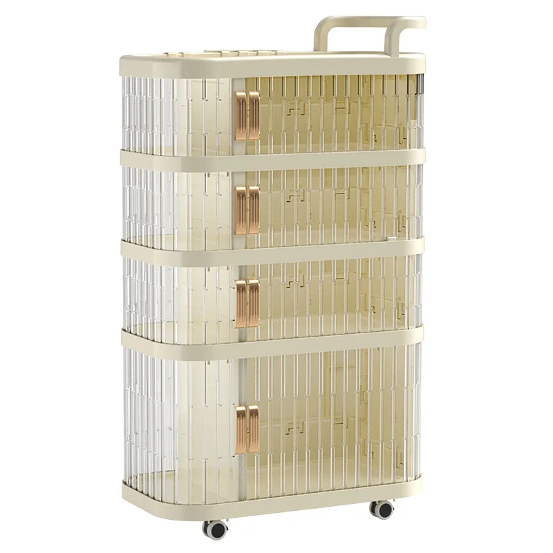 Snack rack trolley, floor, multi-layer, household, living room, kitchen finishing rack
Snack rack trolley, floor, multi-layer, household, living room, kitchen finishing rack