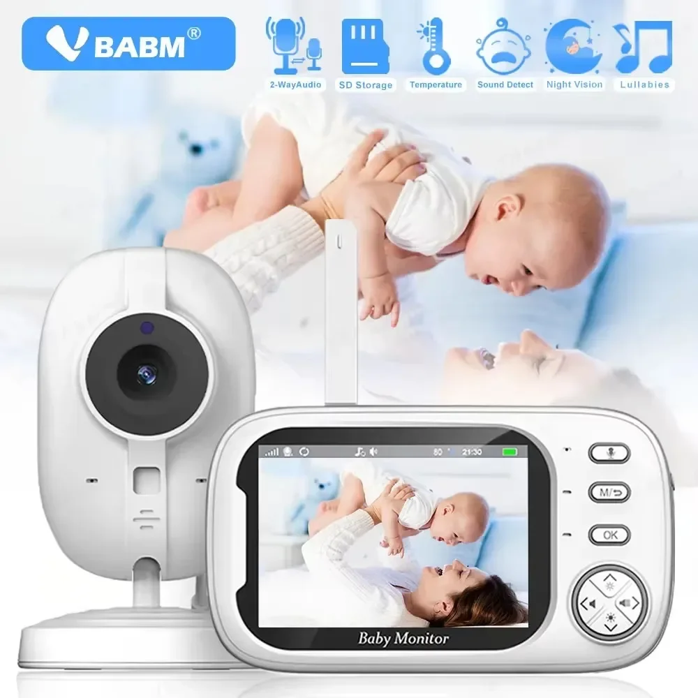 3.5inch LCD HD Video Baby Monitor Wireless Night Vision Temperature Monitoring 2-Way Audio Talk Baby Nanny Security Camera
3.5inch LCD HD Video Baby Monitor Wireless Night Vision Temperature Monitoring 2-Way Audio Talk Baby Nanny Security Camera