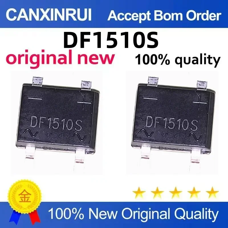 (5-100 pieces) Brand new spot DF1510S silk screen: DF1510S SOP4 DF1510 bridge rectifier
(5-100 pieces) Brand new spot DF1510S silk screen: DF1510S SOP4 DF1510 bridge rectifier