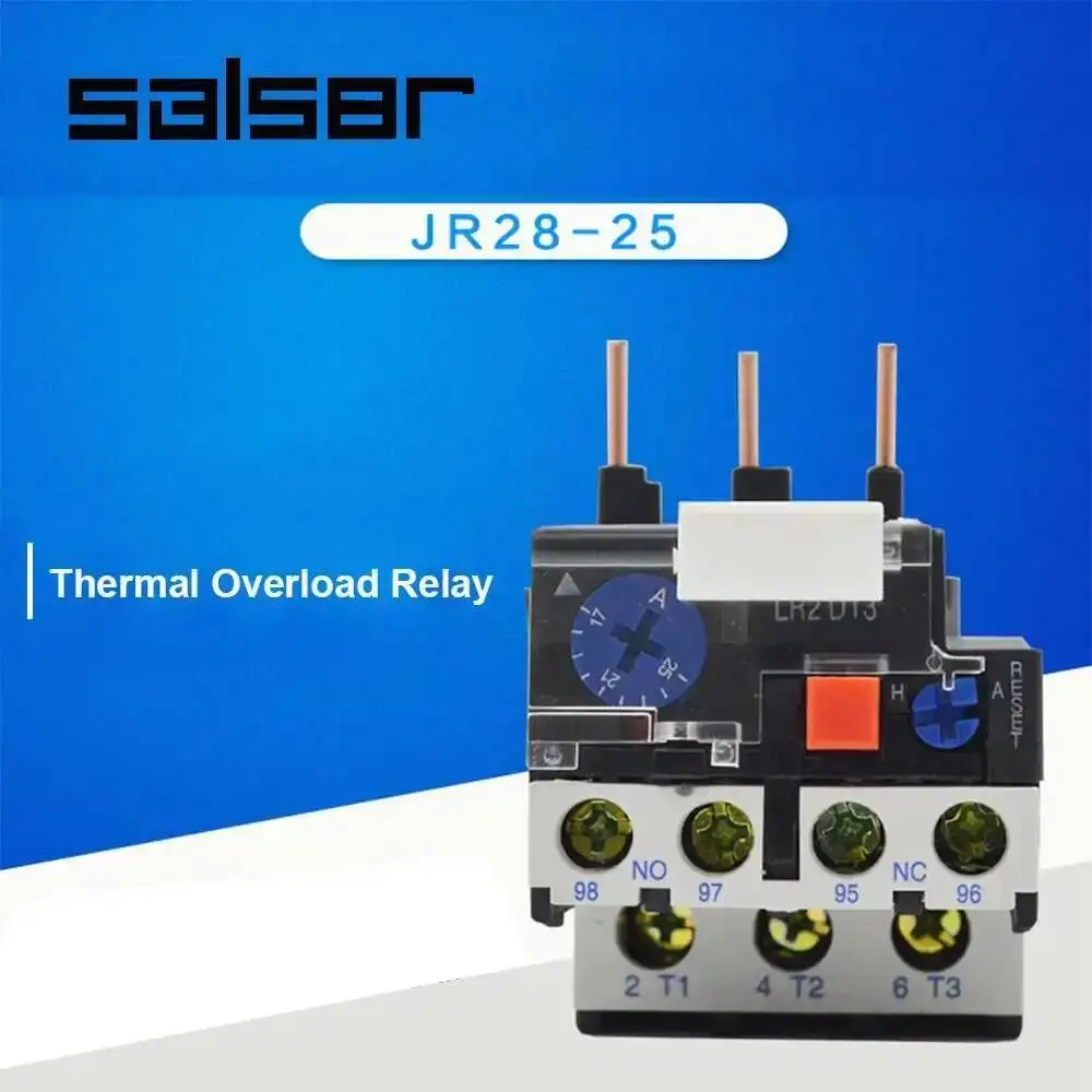 JR28-25 Heat Thermal Overload Relay Adjustable Electric Protection 0.1-32A Optional Replace LRD LR2D13
JR28-25 Heat Thermal Overload Relay Adjustable Electric Protection 0.1-32A Optional Replace LRD LR2D13