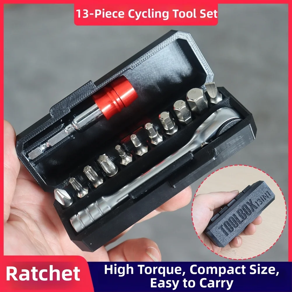 Ratchet Screwdriver Tool 13 in 1 with Alloy Steel Bits and Quick Release Extension for Bike Maintenance Anywhere
Ratchet Screwdriver Tool 13 in 1 with Alloy Steel Bits and Quick Release Extension for Bike Maintenance Anywhere