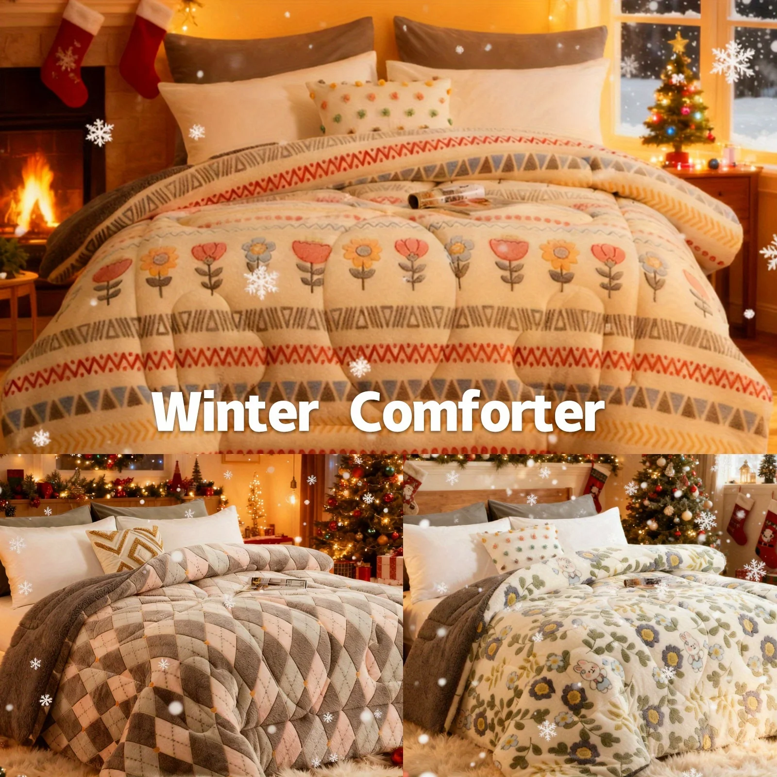 1pc Luxurious Velvet Comforter, Floral Print And Geometric Design, Quilting Process, Suitable for Modern Minimalist Bedrooms, Bedroom Accessories, Contemporary Style, Skin Friendly Material, Can Be Used As A Gift, Comforters Queen Size
1pc Luxurious Velvet Comforter, Floral Print And Geometric Design, Quilting Process, Suitable for Modern Minimalist Bedrooms, Bedroom Accessories, Contemporary Style, Skin Friendly Material, Can Be Used As A Gift, Comforters Queen Size