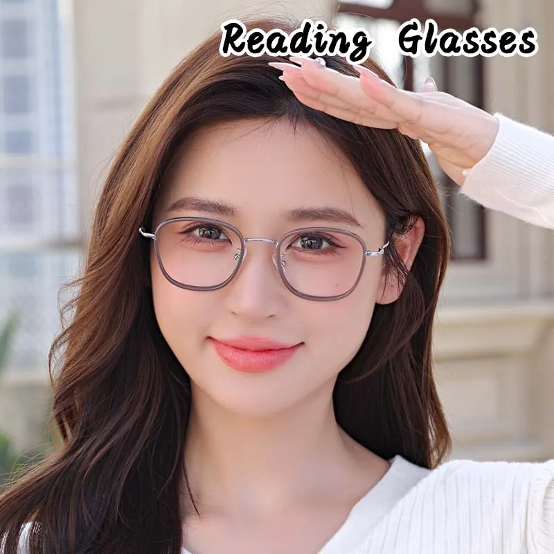 Стильные женские очки для чтения с защитой от синего света, TR90 и металлическая оправа, компьютерные считыватели с защитой от усталости глаз, горячая мода
Стильные женские очки для чтения с защитой от синего света, TR90 и металлическая оправа, компьютерные считыватели с защитой от усталости глаз, горячая мода