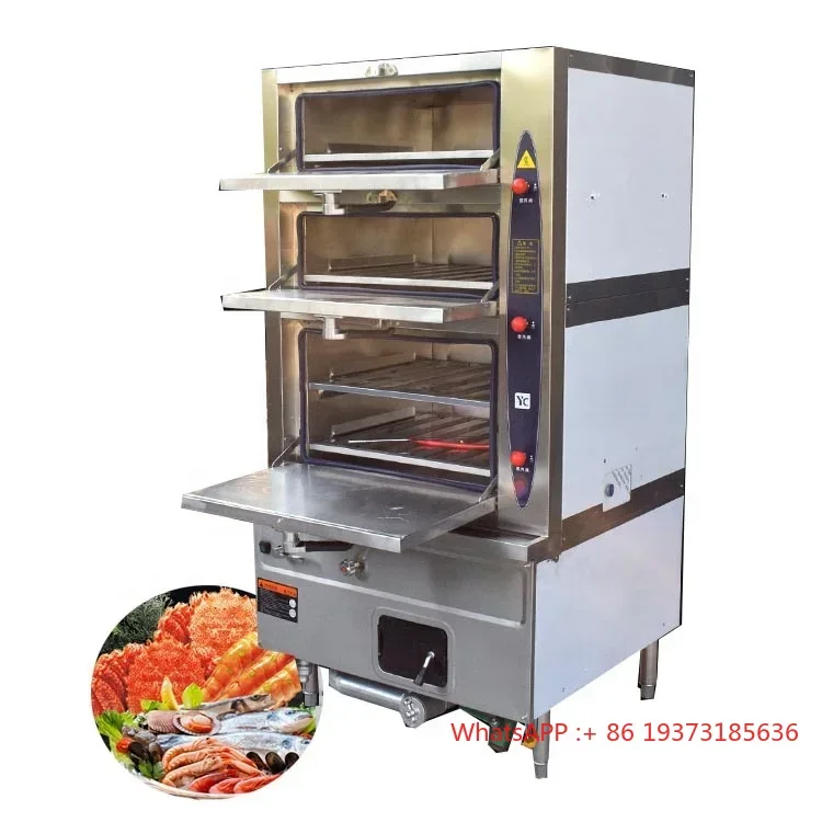 TGS-ZC1 Commercial Kitchen Cooker Machine, SUS304 Multi-functional 6 Layer Steaming Cabinet, Steamer Cookers for Seafood
TGS-ZC1 Commercial Kitchen Cooker Machine, SUS304 Multi-functional 6 Layer Steaming Cabinet, Steamer Cookers for Seafood