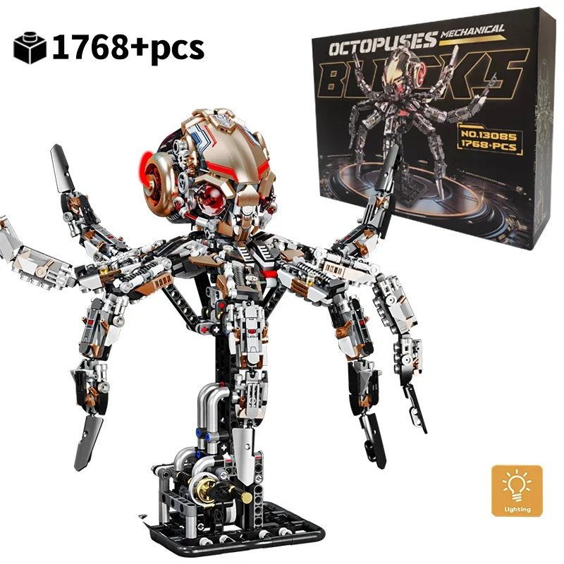 MOC Коллекционные механические строительные блоки с животными, светящаяся подвижная техническая модель, креативное украшение для стола, подарок для детей
MOC Коллекционные механические строительные блоки с животными, светящаяся подвижная техническая модель, креативное украшение для стола, подарок для детей