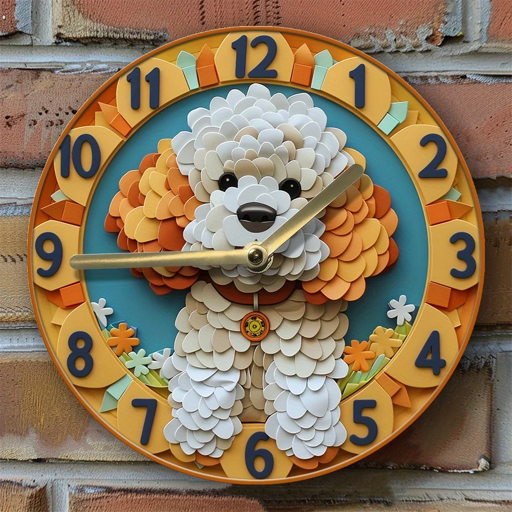 Silent Aluminum Wall Clock With Poodle Design - Diy, Spring Theme Bedroom Decor, Perfect Valentine'S Day Gift For Men
Silent Aluminum Wall Clock With Poodle Design - Diy, Spring Theme Bedroom Decor, Perfect Valentine'S Day Gift For Men