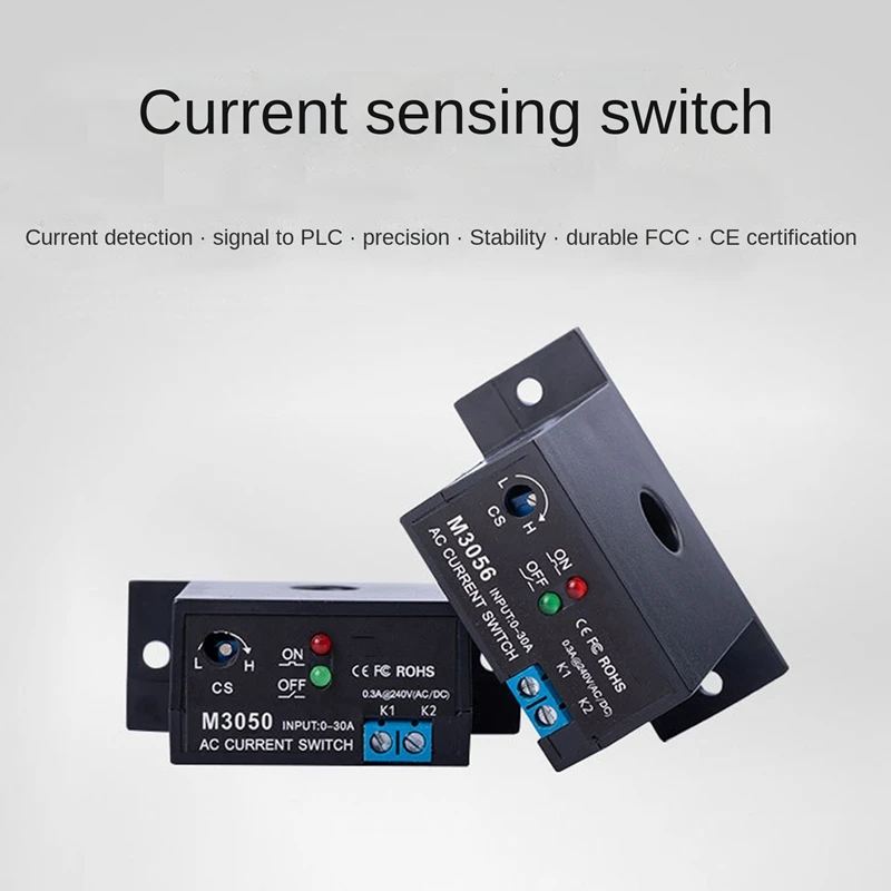 ABYL Current Sensing Switch Induction Relay AC Linkage Device Plc Signal over Limit Closed AC 0.2-30A ( NC M3056)
ABYL Current Sensing Switch Induction Relay AC Linkage Device Plc Signal over Limit Closed AC 0.2-30A ( NC M3056)