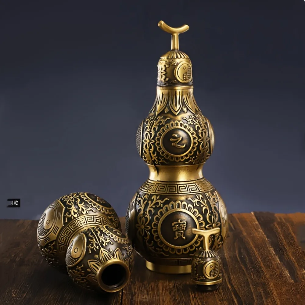 Vintage Copper Gourd Statue - Lucky Charm for Home and Office Decor, Artistic Craft Collectible
Vintage Copper Gourd Statue - Lucky Charm for Home and Office Decor, Artistic Craft Collectible