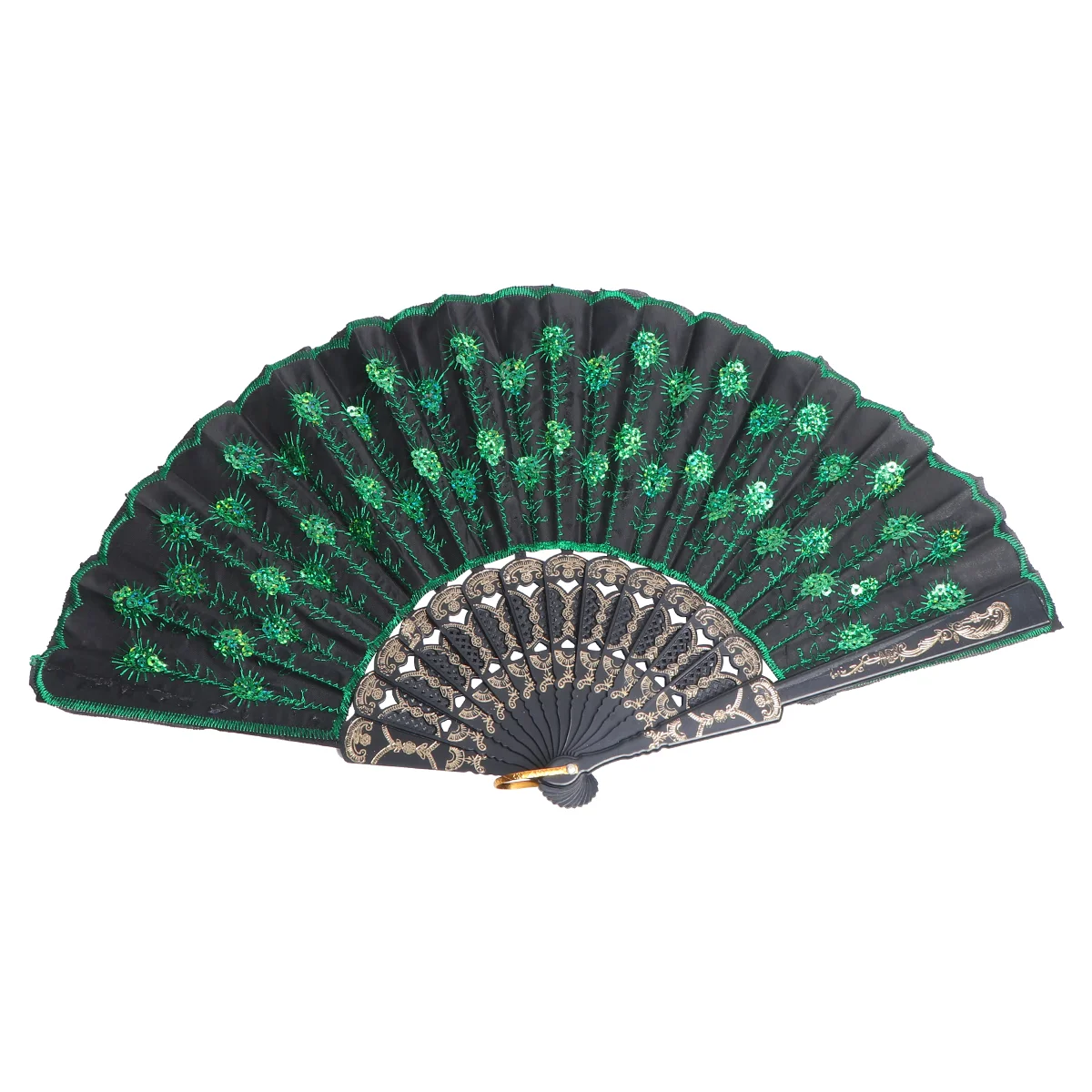 Beautiful Pattern Style Women Lady's Silk Hand Fan with Green Sequins Women hand fan Lady silk hand fan
Beautiful Pattern Style Women Lady's Silk Hand Fan with Green Sequins Women hand fan Lady silk hand fan