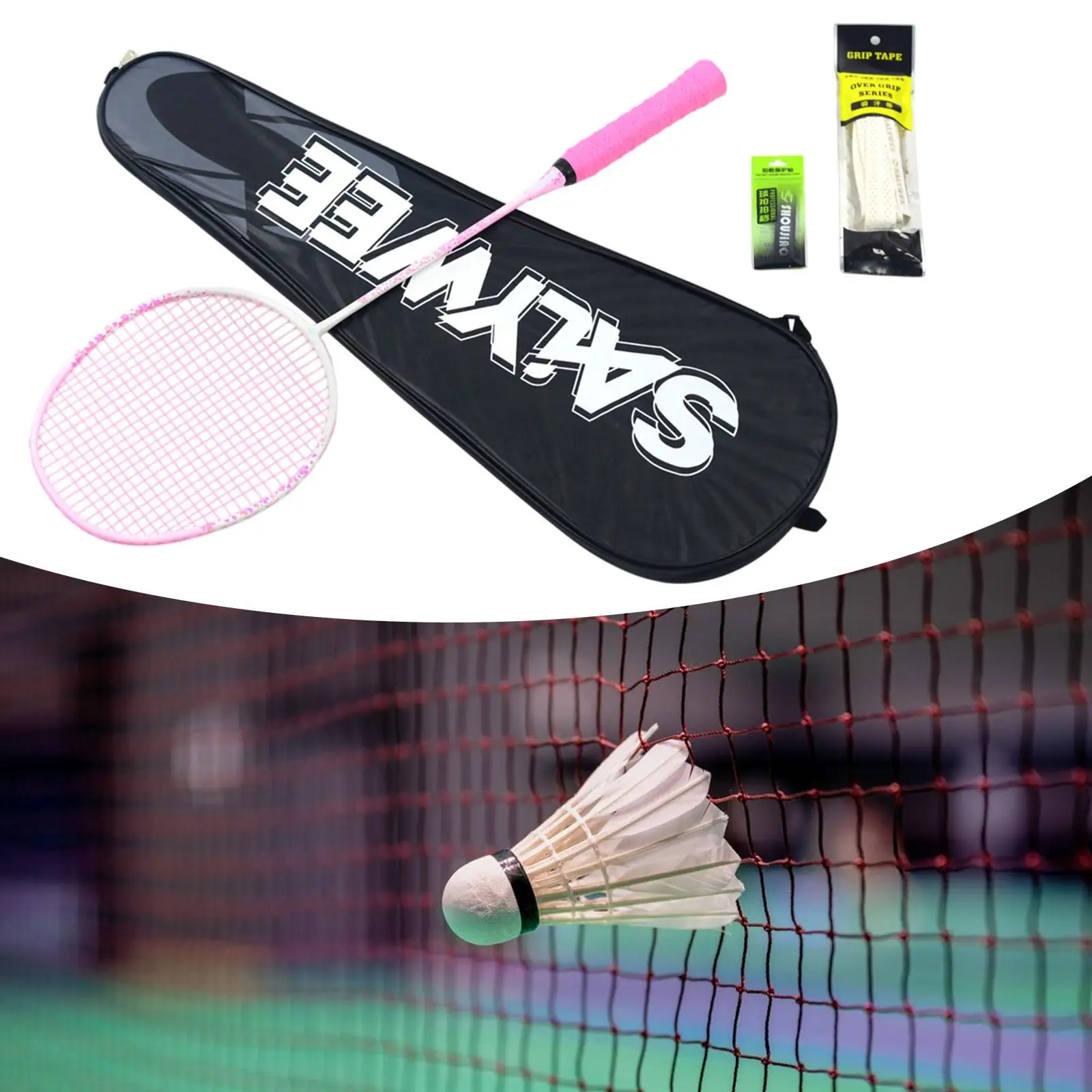 Carbon Fiber Badminton Racket Lightweight Beginner Racquet Set with Bag for Indoor Outdoor Gym
Carbon Fiber Badminton Racket Lightweight Beginner Racquet Set with Bag for Indoor Outdoor Gym