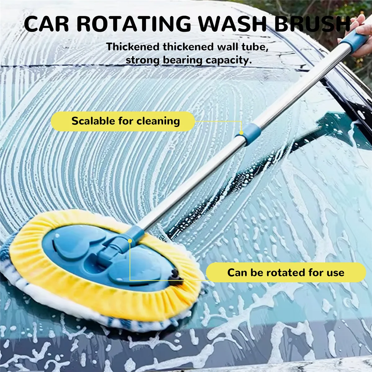 # 35U автомобильные детали и аксессуары, щетка для мойки автомобиля, вращающаяся телескопическая швабра, синельная метла, щетка для пыли, серая и желтая
# 35U автомобильные детали и аксессуары, щетка для мойки автомобиля, вращающаяся телескопическая швабра, синельная метла, щетка для пыли, серая и желтая