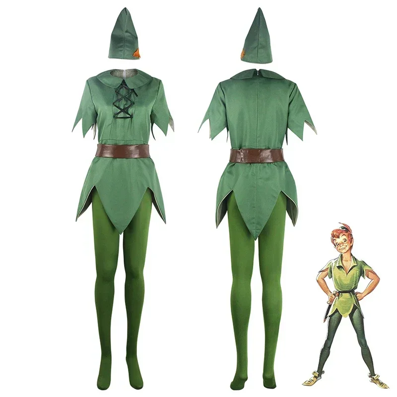 Peter Pan Cosplay Costume Movie Peter Pan Green Elf Cloth Set Hat Uniform Halloween Carnival Costume
Peter Pan Cosplay Costume Movie Peter Pan Green Elf Cloth Set Hat Uniform Halloween Carnival Costume