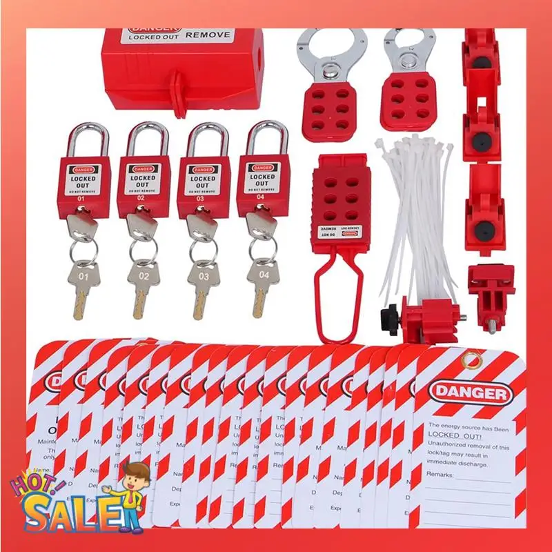 Big Easy Lockout Kit Lockout Tagout Kit Clamps And Universal Multi-Pole Circuit Breaker Locks, Security Padlocks, Plug Locks
Big Easy Lockout Kit Lockout Tagout Kit Clamps And Universal Multi-Pole Circuit Breaker Locks, Security Padlocks, Plug Locks