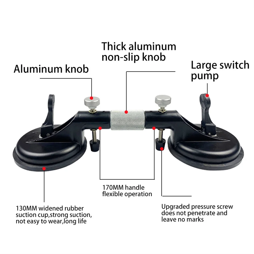 Glass Lifting Suction Cup Tile Floor Lifter Puller Sucker Handtool
Glass Lifting Suction Cup Tile Floor Lifter Puller Sucker Handtool
