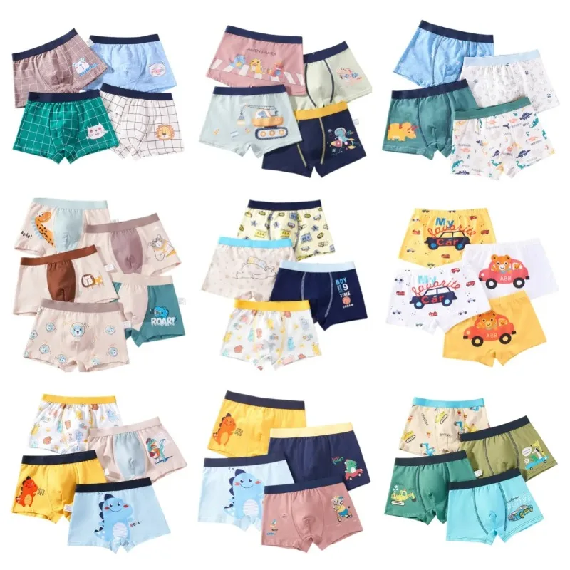 Boy Cartoon Boxers Kids Short Quality Cotton Panties Children Underpants Size 90-150 Dinosaur Anime Design Cute Boxers
Boy Cartoon Boxers Kids Short Quality Cotton Panties Children Underpants Size 90-150 Dinosaur Anime Design Cute Boxers
