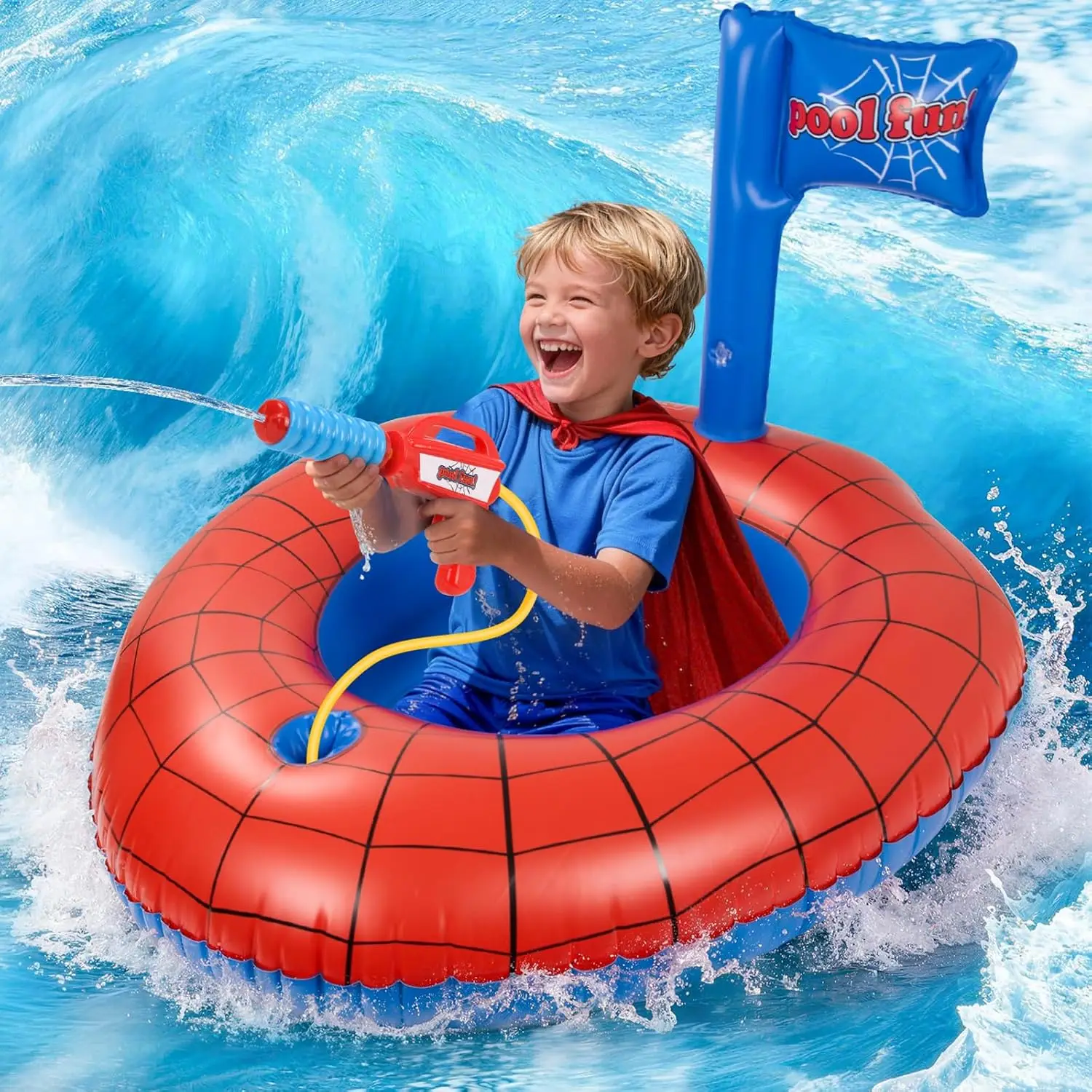Altrek Store Kids Pool Float with Water Gun, Inflatable Ride-on Kids Pool Floats Toys for Boys & Girls Ages 3 4 5 6 7 8, Toddlers Pool Toys for Swimming Pool, Beach, Summer Outdoor Games
Altrek Store Kids Pool Float with Water Gun, Inflatable Ride-on Kids Pool Floats Toys for Boys & Girls Ages 3 4 5 6 7 8, Toddlers Pool Toys for Swimming Pool, Beach, Summer Outdoor Games
