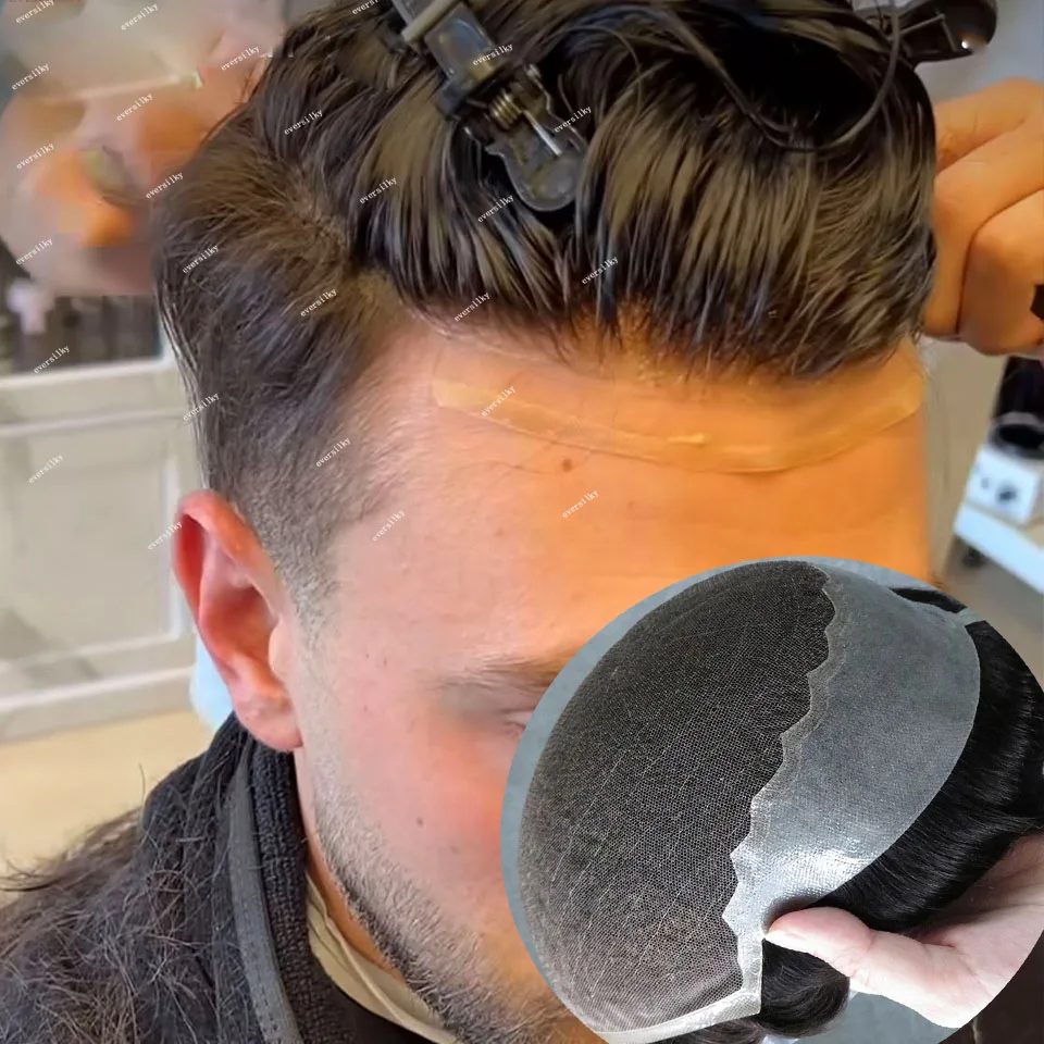 Q6 Lace Front Male Wigs Blonde Grey Brown Men Toupee Breathable 100% Human Hair Undetectable Lace&PU Capillary Prosthesis System
Q6 Lace Front Male Wigs Blonde Grey Brown Men Toupee Breathable 100% Human Hair Undetectable Lace&PU Capillary Prosthesis System