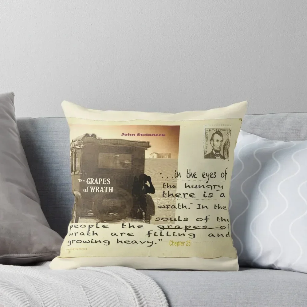 The Grapes of Wrath text postcard Throw Pillow Decorative Cushions Decorative Sofa Cushions pillow
The Grapes of Wrath text postcard Throw Pillow Decorative Cushions Decorative Sofa Cushions pillow