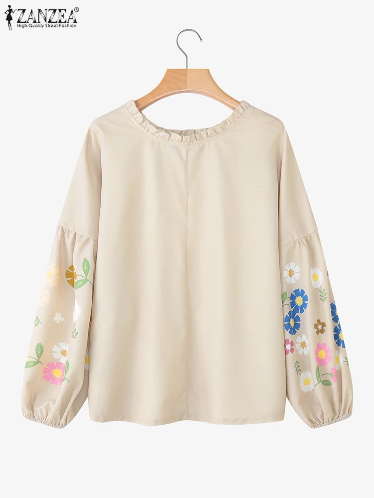 ZANZEA Casual Floral Printed Women Blouses Ruffled O-Neck Lantern Sleeve Tops 2025 Spring Autumn Woman Clothes Everyday Wear
ZANZEA Casual Floral Printed Women Blouses Ruffled O-Neck Lantern Sleeve Tops 2025 Spring Autumn Woman Clothes Everyday Wear