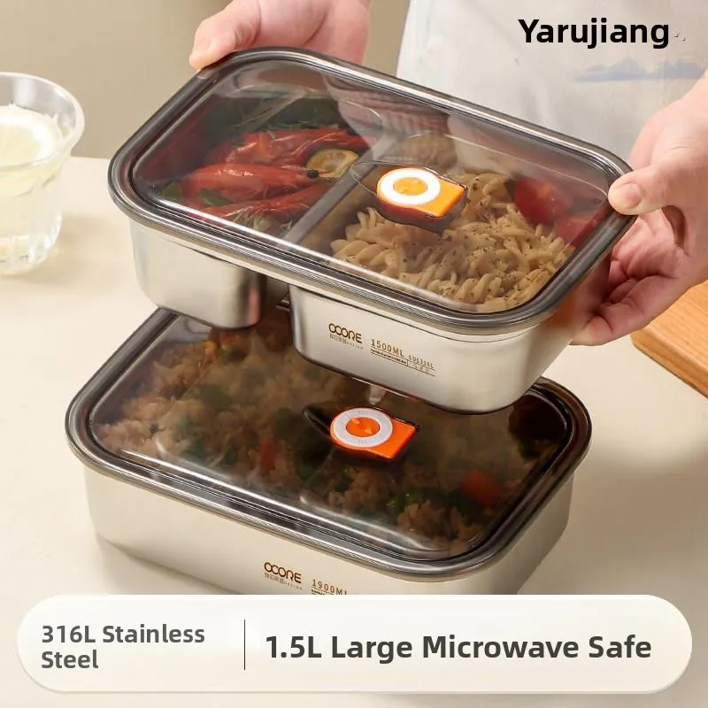 2026 New Stainless Steel Microwave Lunch Box Sealed Heatable Office Lunch Box Bento Box Japanese Style Pure Color Easy Cleaning
2026 New Stainless Steel Microwave Lunch Box Sealed Heatable Office Lunch Box Bento Box Japanese Style Pure Color Easy Cleaning